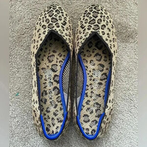 Rothy’s Leopard Print Round Toe Flat| 8.5